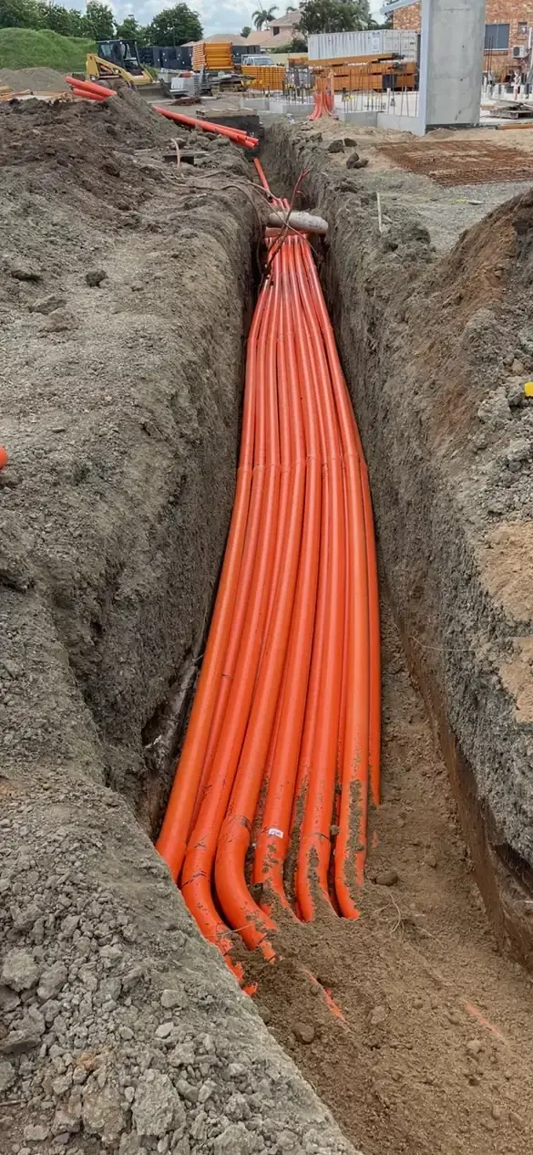 Underground conduit reticulation